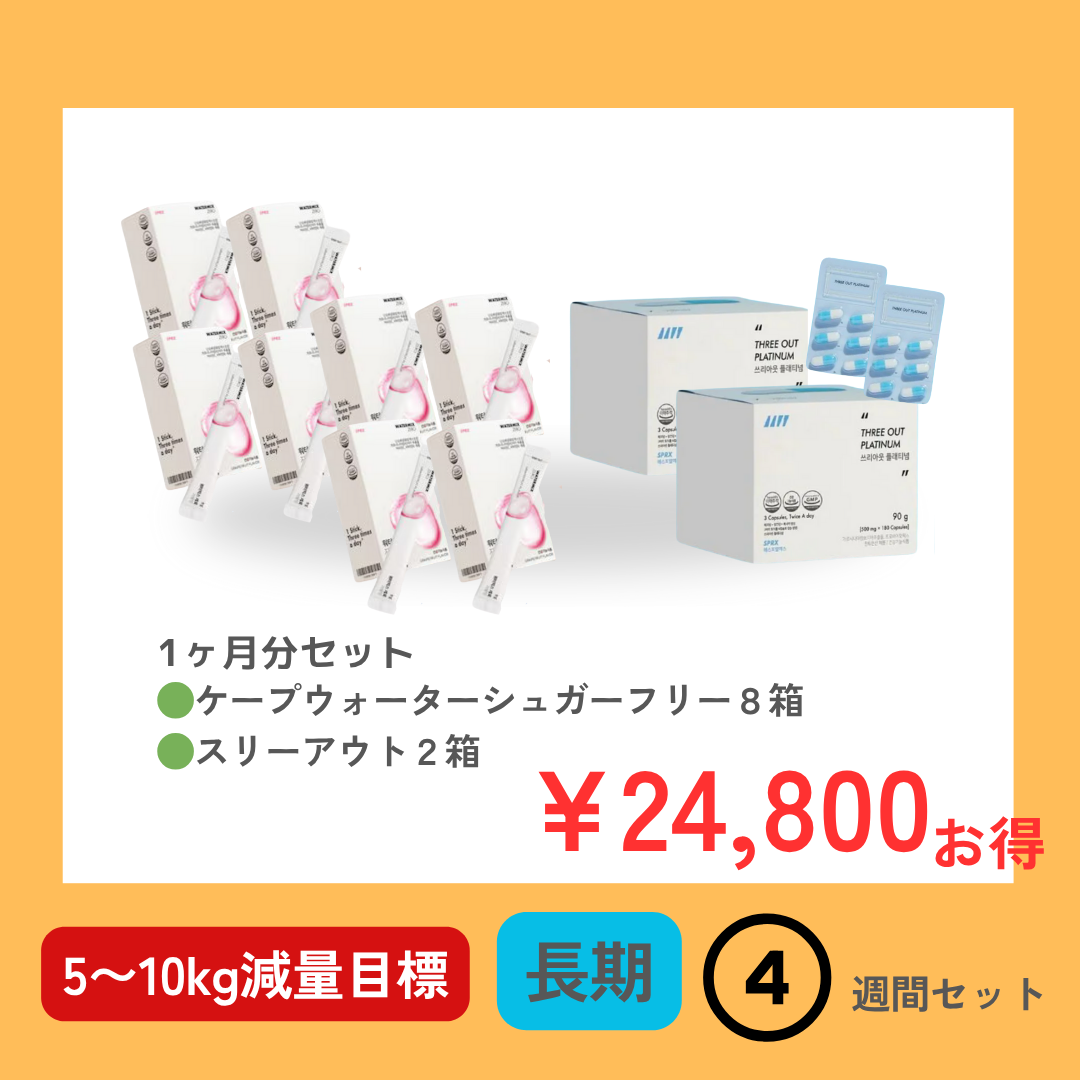 長期(5〜10kg)SPRX ケープウォーターミックス ８箱 x スリーアウト ２箱(1ヶ月分）